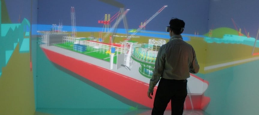 TechViz VR software in the shipbuilding industry