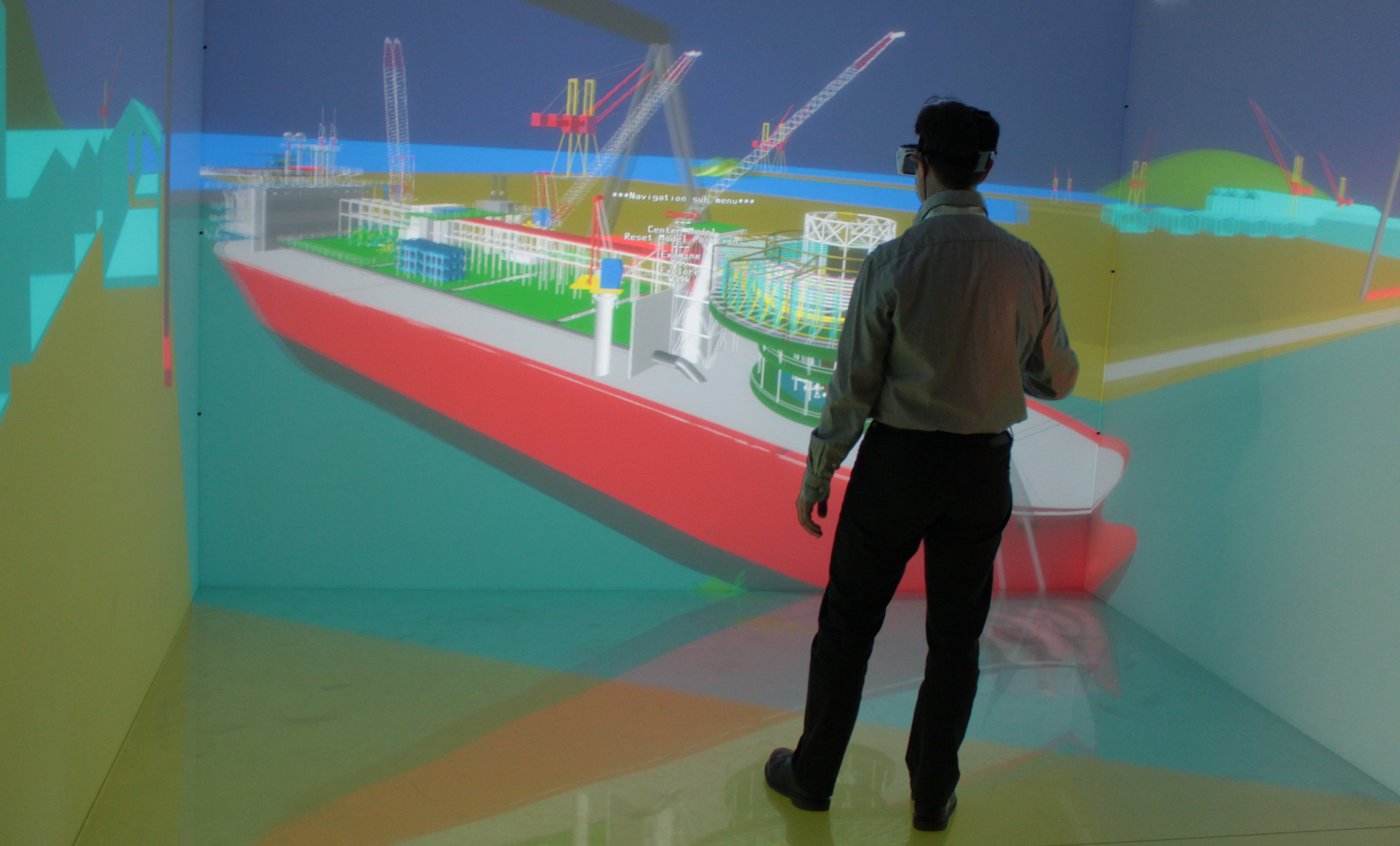TechViz VR software in the shipbuilding industry